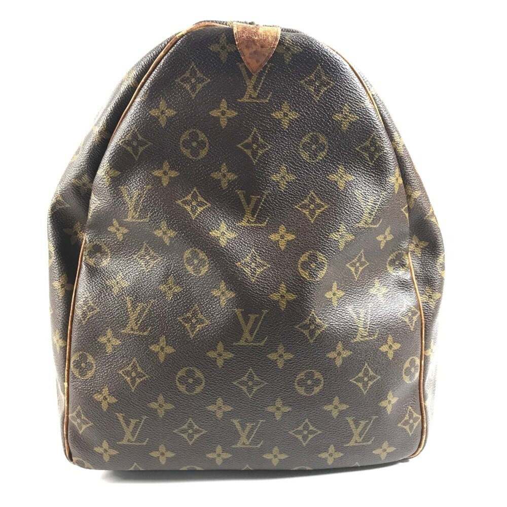 LOUIS VUITTON Brown Monogram Canvas Keepall 60 Boston Bag - Picture 4 of 16